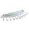 Azar Displays Ten Hook Necklace Bar for Pegboard or Slatwall. Clear 16"Wx6.25"D, PK4 800025 - alternate 1